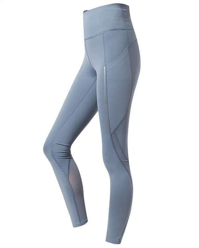 スポーツ パンツ レギンス ロング丈 ストレッチ メッシュ