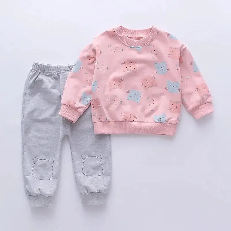 1-4 Years Old Baby Girl Casual Clothing Sets