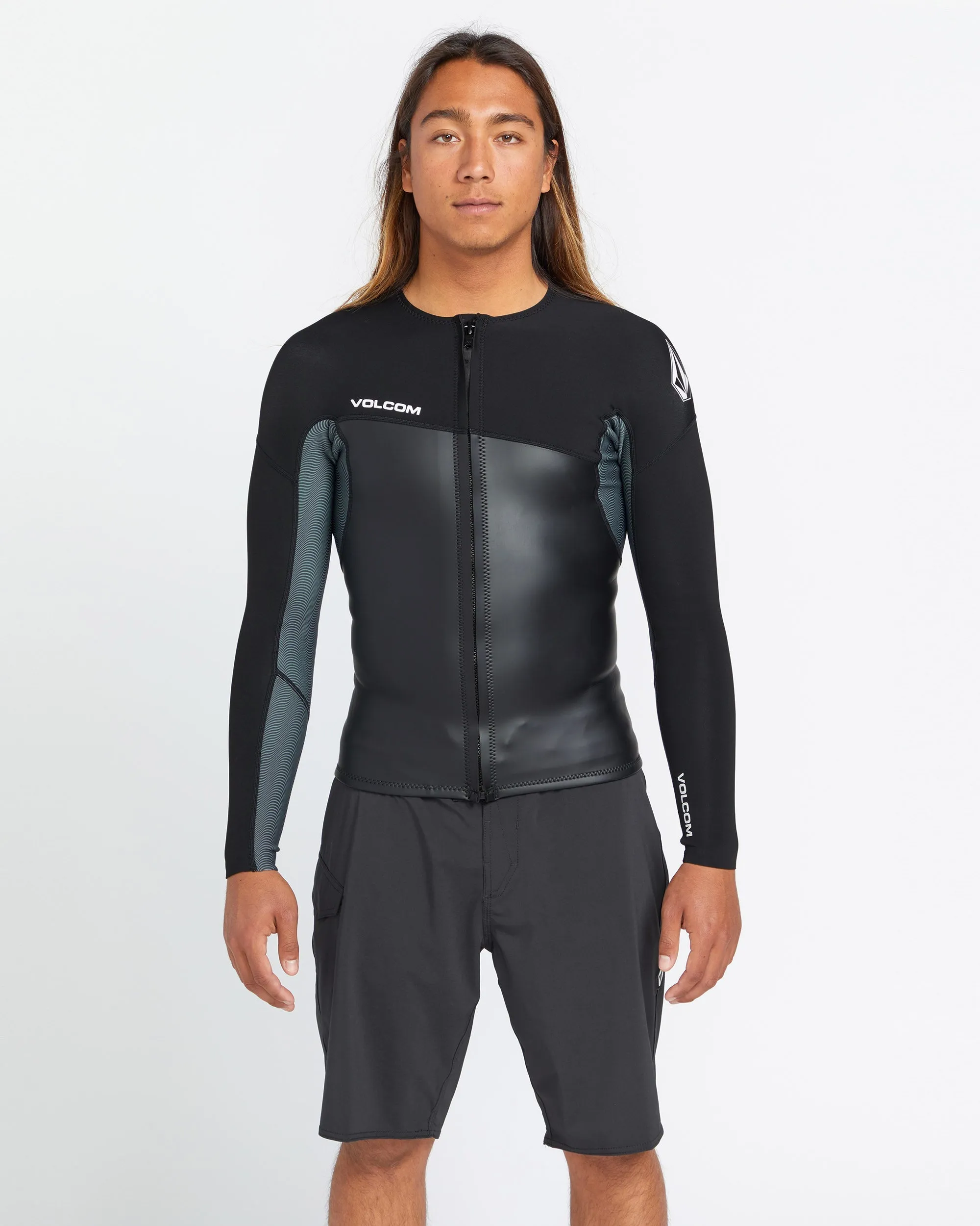 1.5Mm Front Zip Neoprene Jacket - BLACK