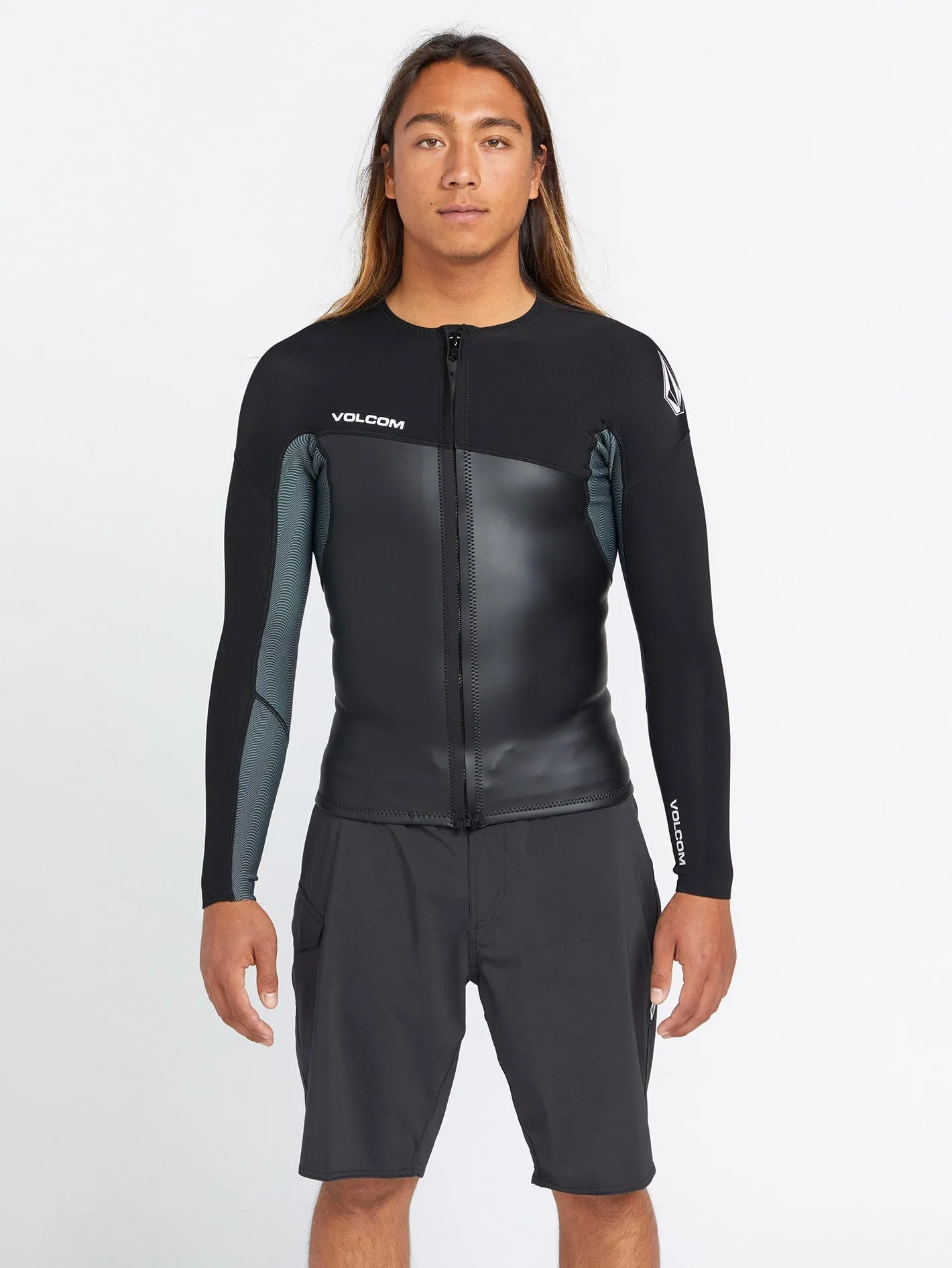 1.5Mm Front Zip Neoprene Jacket - BLACK