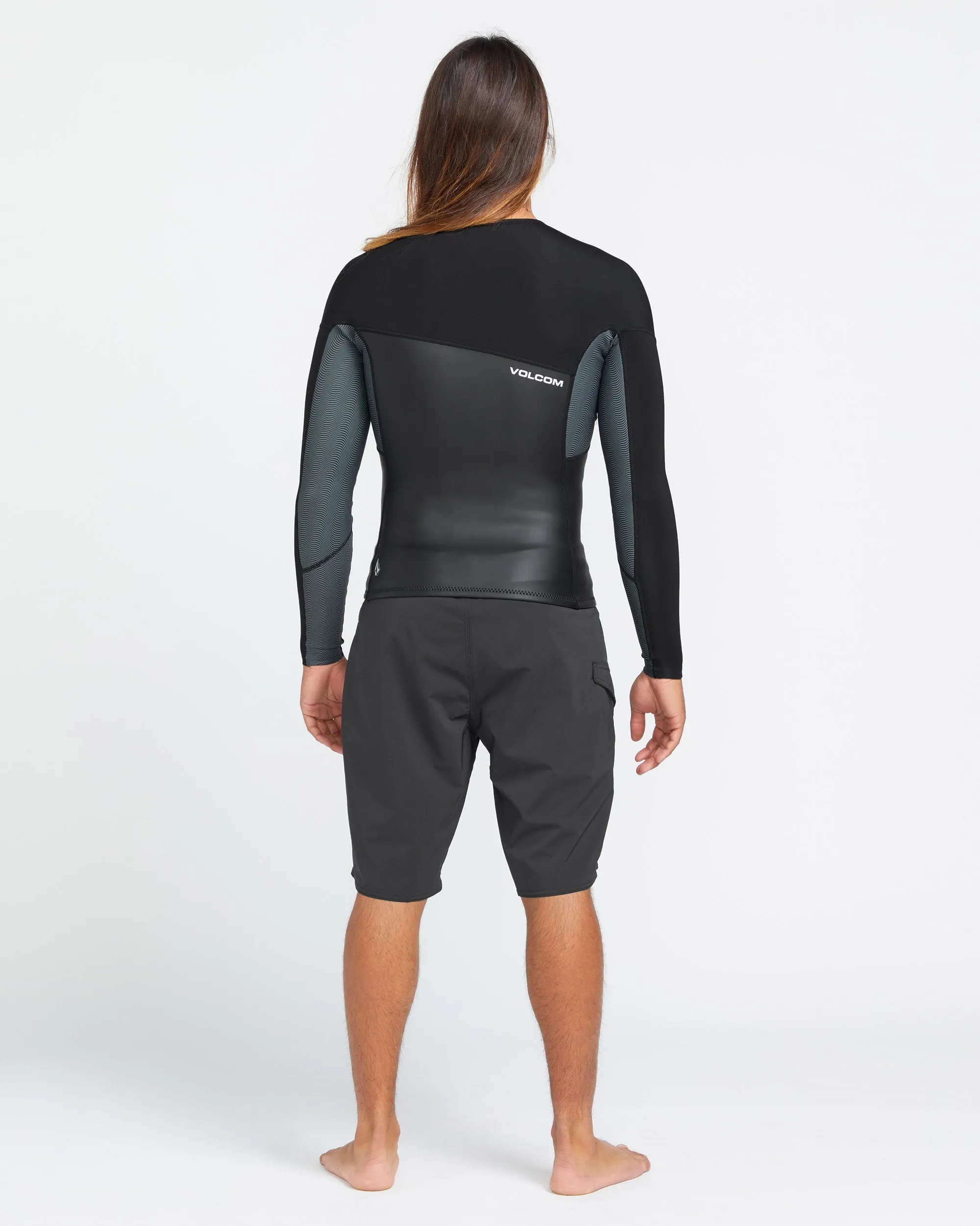 1.5Mm Front Zip Neoprene Jacket - BLACK