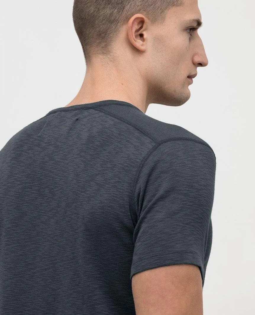 1x1 Slub Short Sleeve Crewneck Shadow