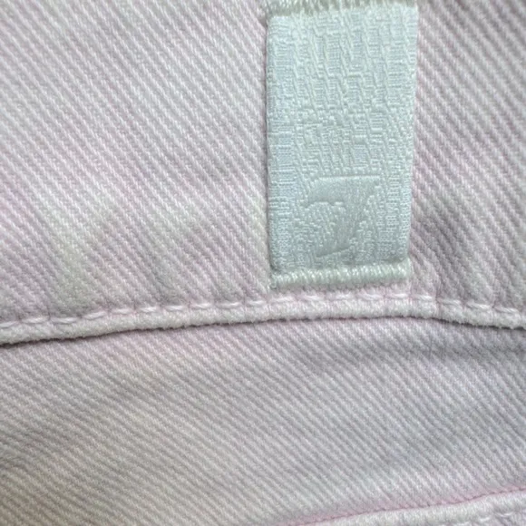 7 For All Mankind | High Waist Short With Fray Hem in Mineral Pink Size 29 NWT