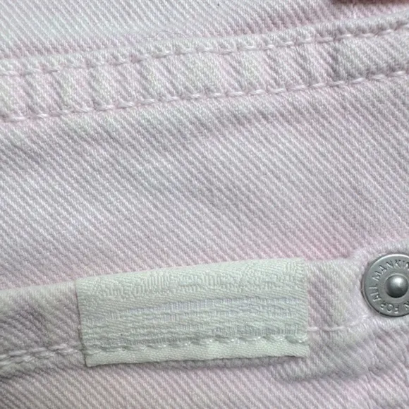 7 For All Mankind | High Waist Short With Fray Hem in Mineral Pink Size 29 NWT