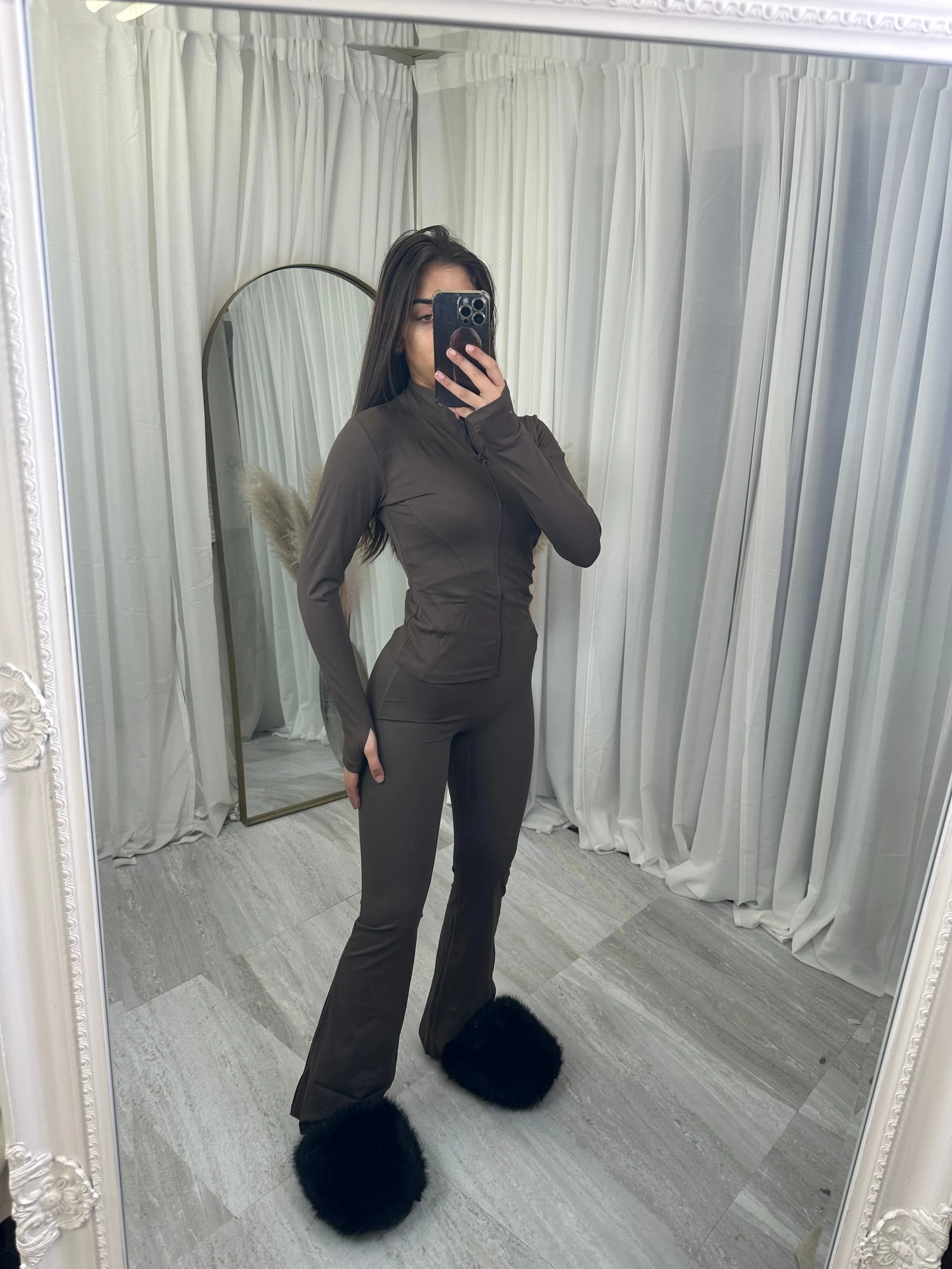 Active wear long sleeve jacket