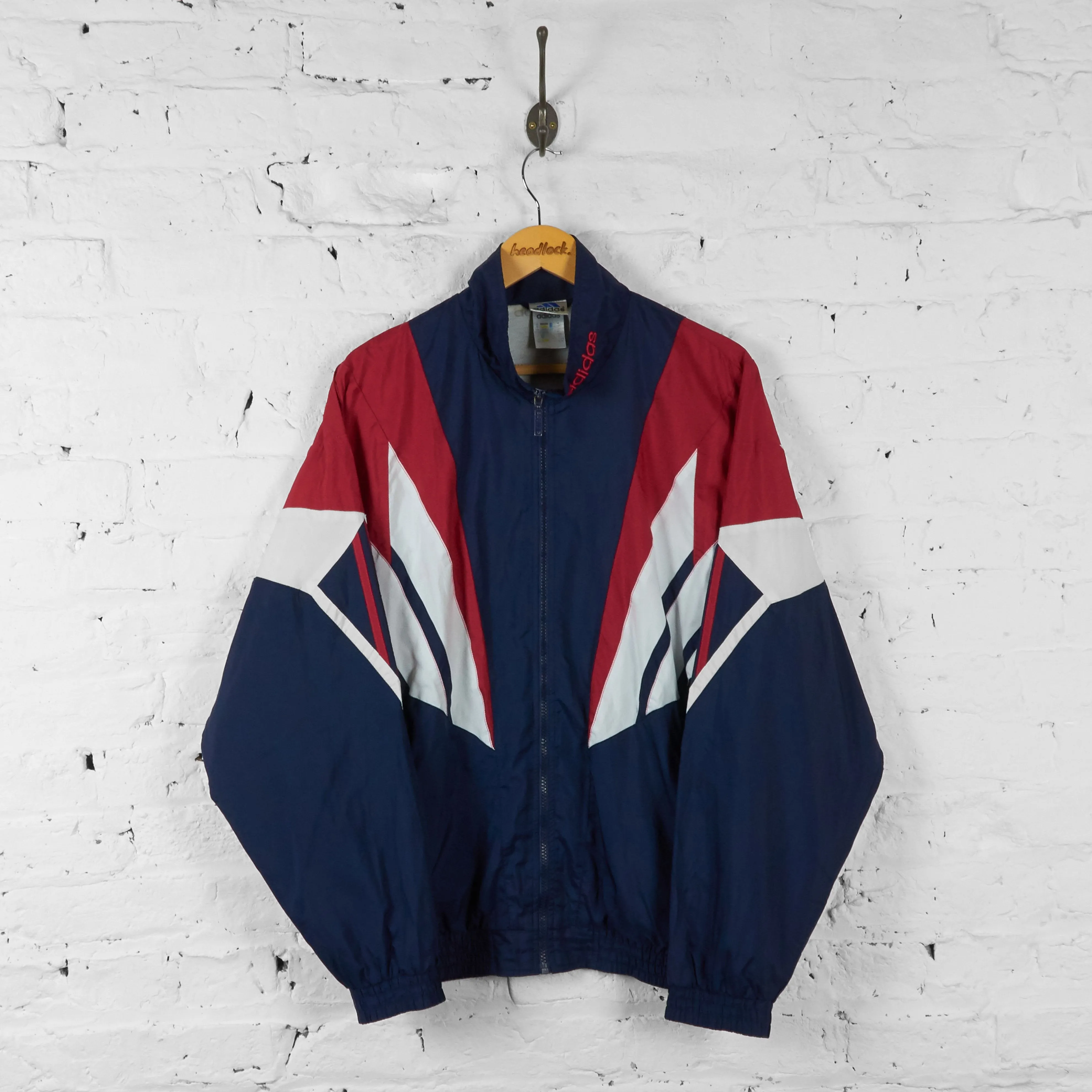 Adidas 90s Shell Tracksuit Top Jacket - Blue - L