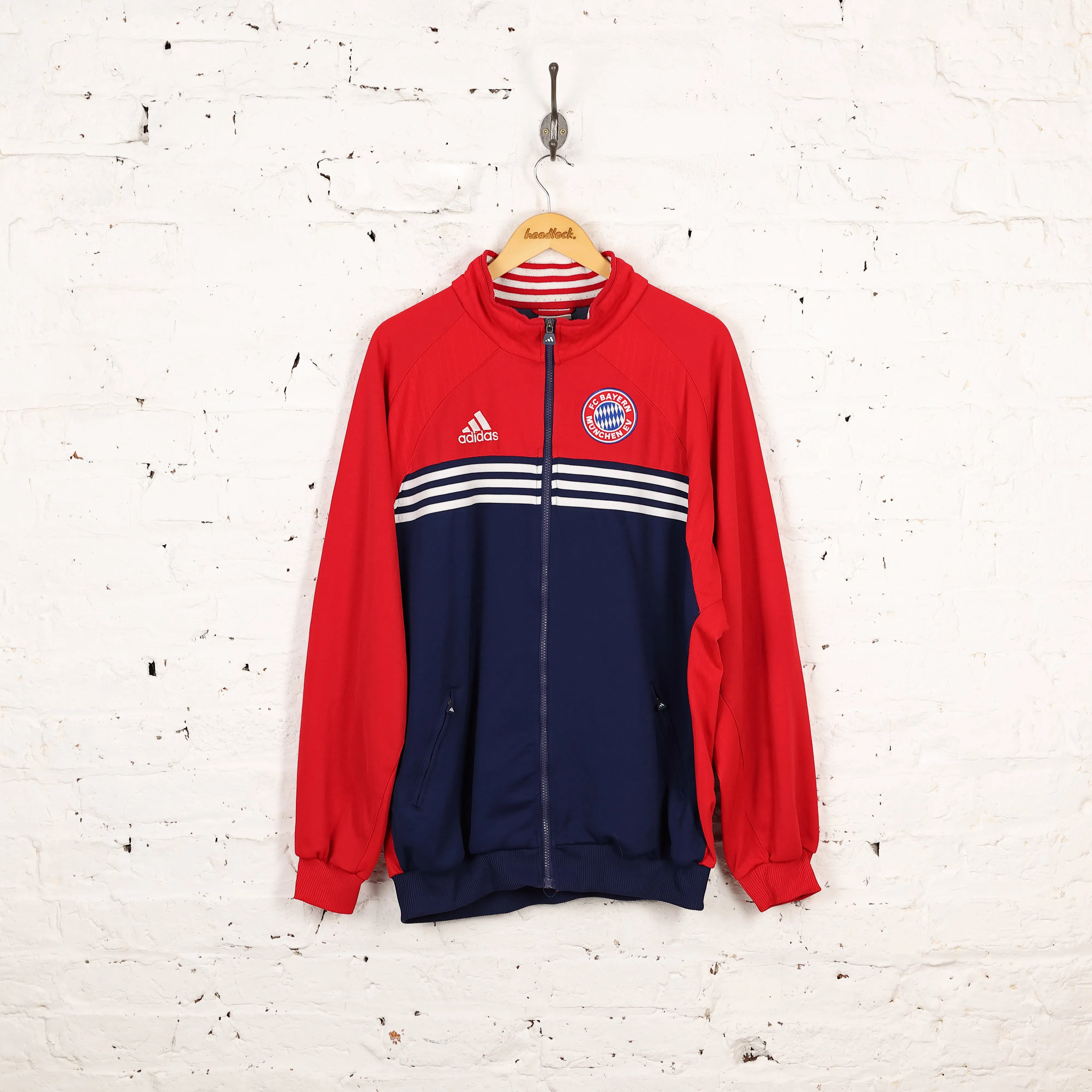 Adidas Bayern Munich 1999 Tracksuit Top Jacket - Blue - XL