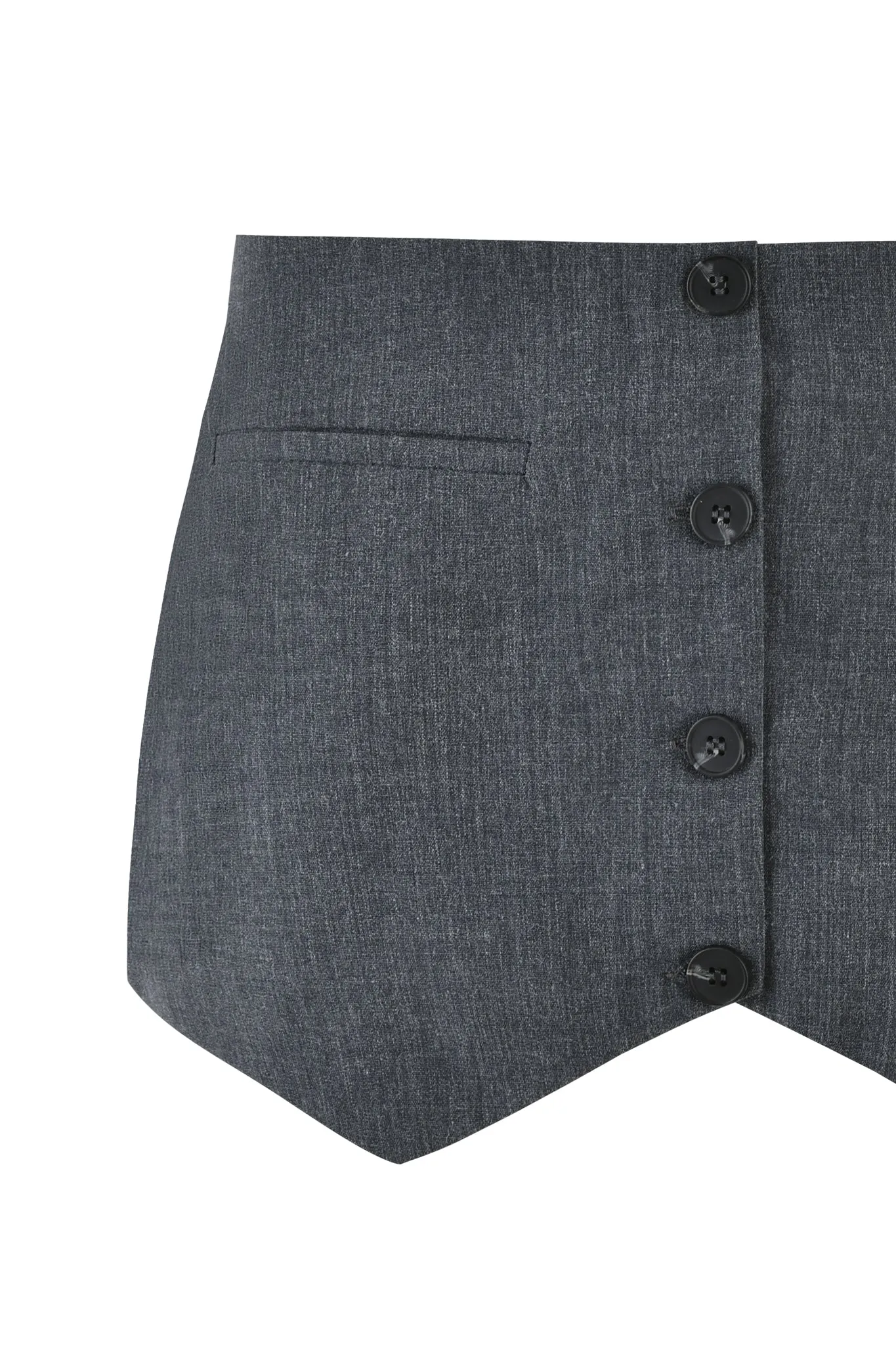 ADRIETTE SKORT - GREY:PLAID