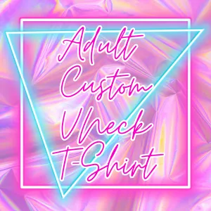 Adult Custom V Neck T-Shirt