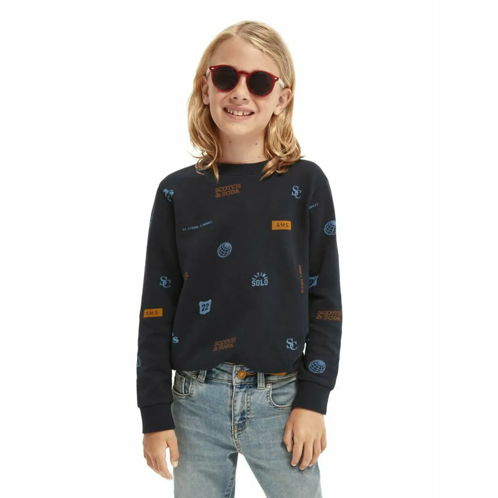 All-Over Printed Long-Sleeved T-Shirt