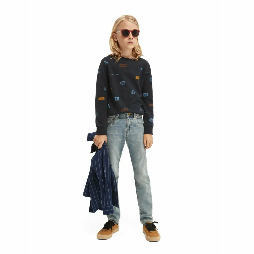 All-Over Printed Long-Sleeved T-Shirt