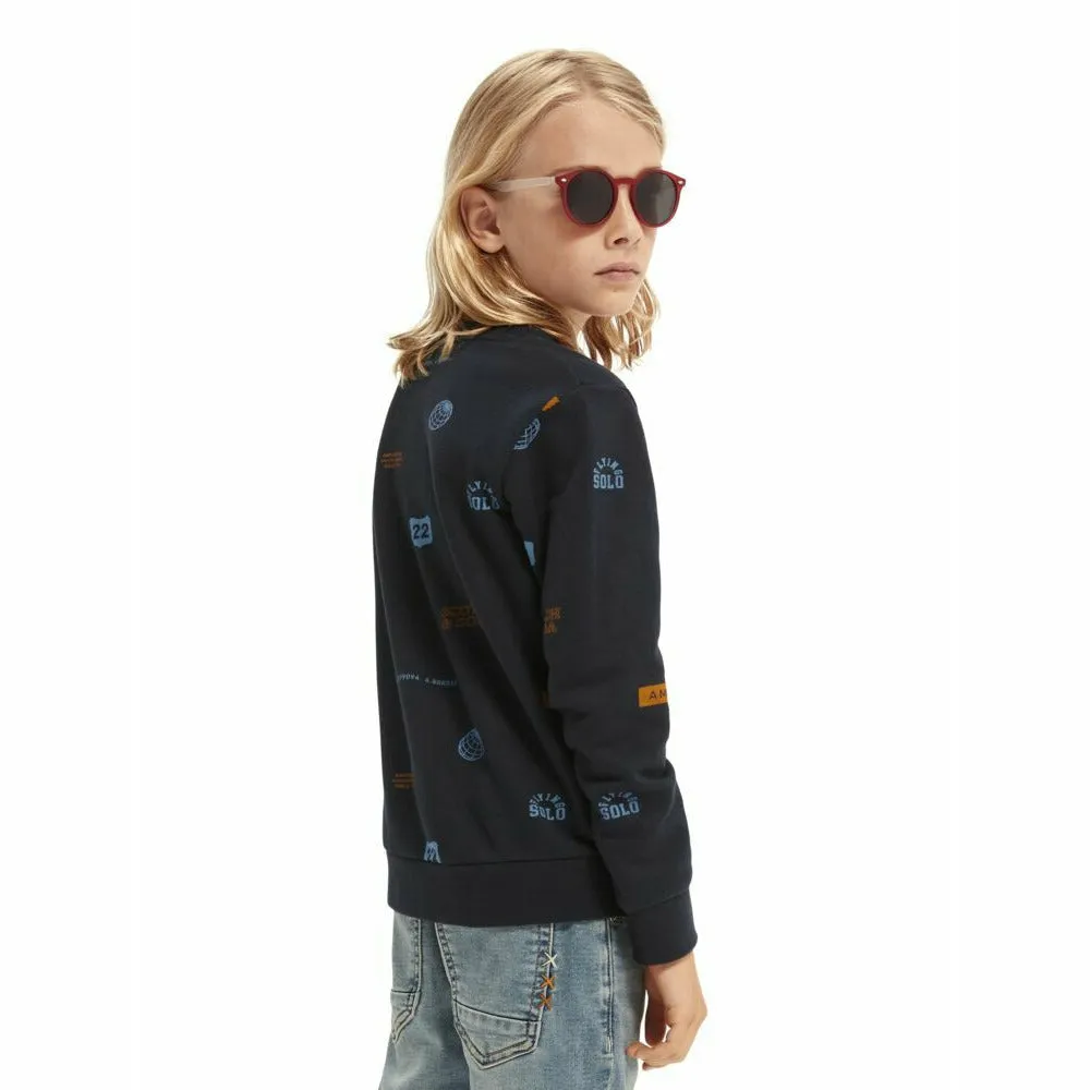 All-Over Printed Long-Sleeved T-Shirt