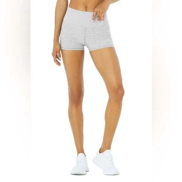 Alo Yoga Women's Gray High-Waisted Shorts