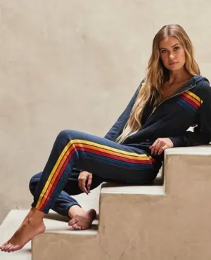AN 5 Stripe Sweatpants Charcoal