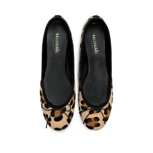 Animalier spotted calf hair ballet flats