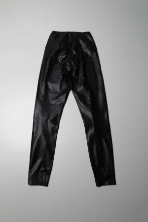 Aritzia Wilfred Free black 'daria' faux leather legging, size xs *ankle length