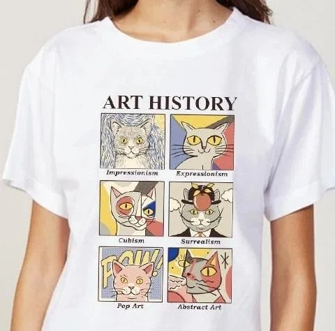 Art History Cat Funny T Shirt
