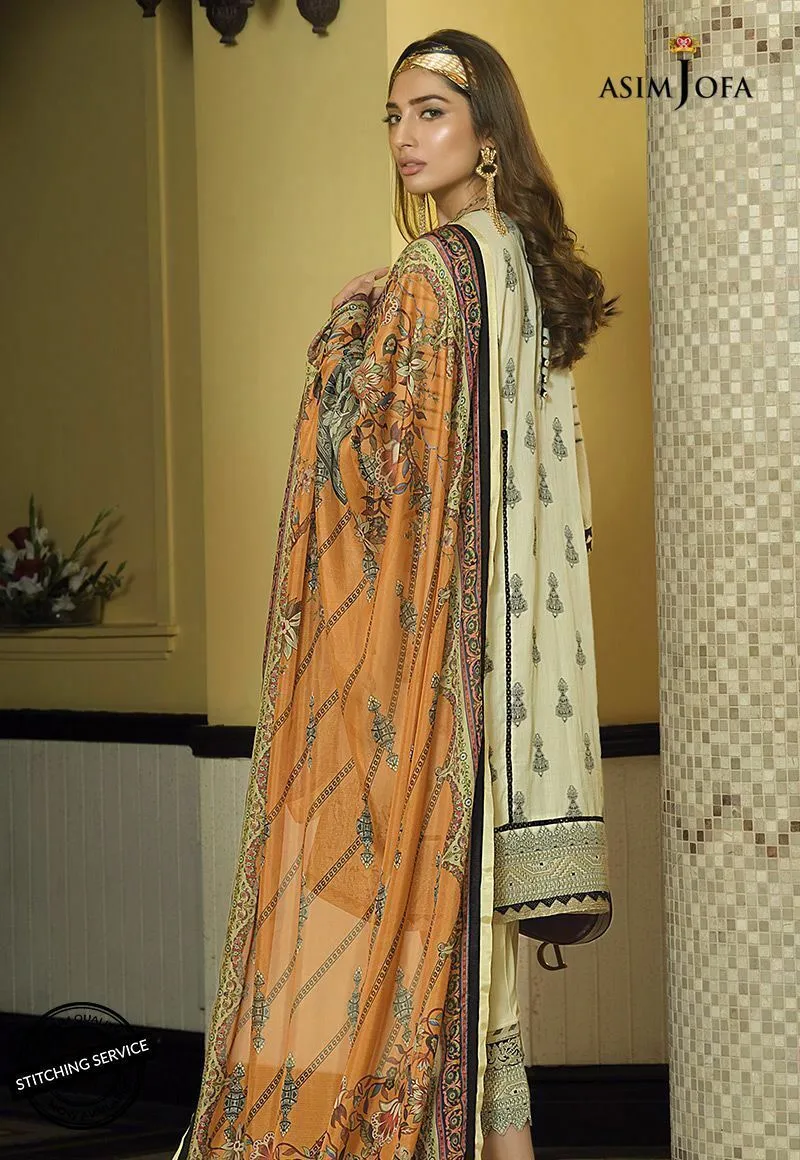Asim Jofa Eid Wear in Ivory Color #M0071
