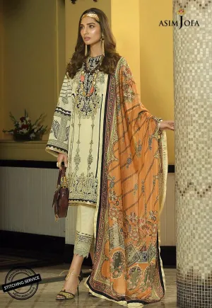 Asim Jofa Eid Wear in Ivory Color #M0071