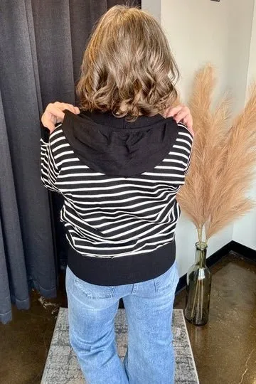 Audree Hooded Zip-Up Sweater