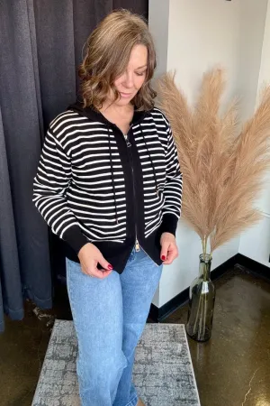 Audree Hooded Zip-Up Sweater