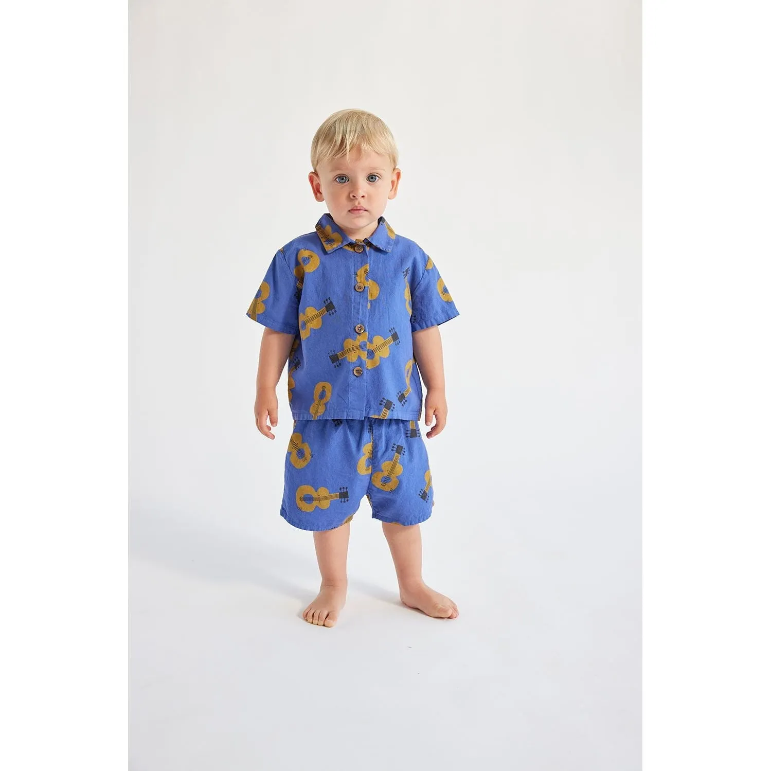 Baby Acoustic Guitar All Over Woven Shorts