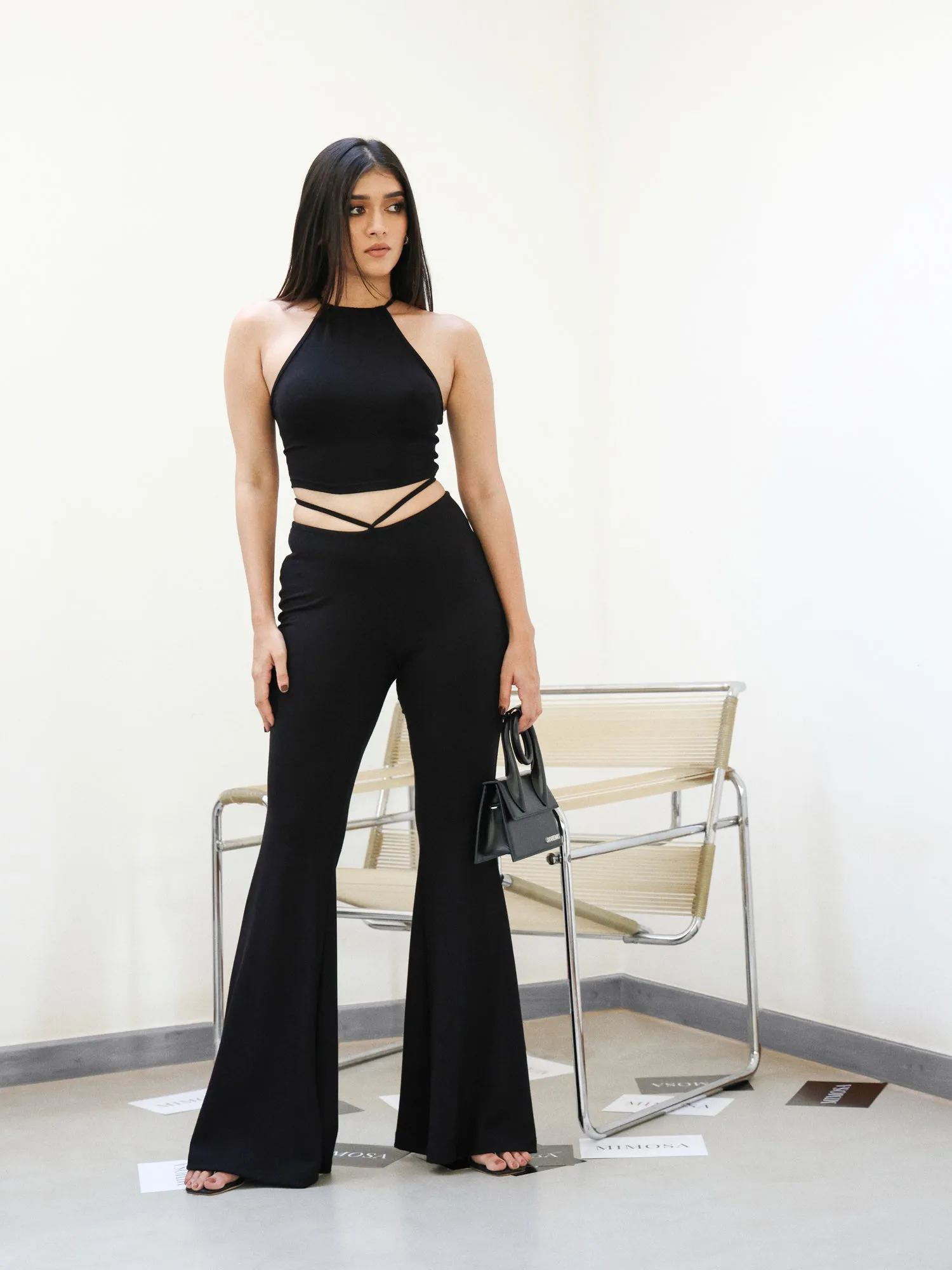 Back Tie Up Sleeveless Crop Top