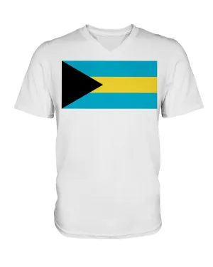 Bahamas Flag  V-Neck T-Shirt