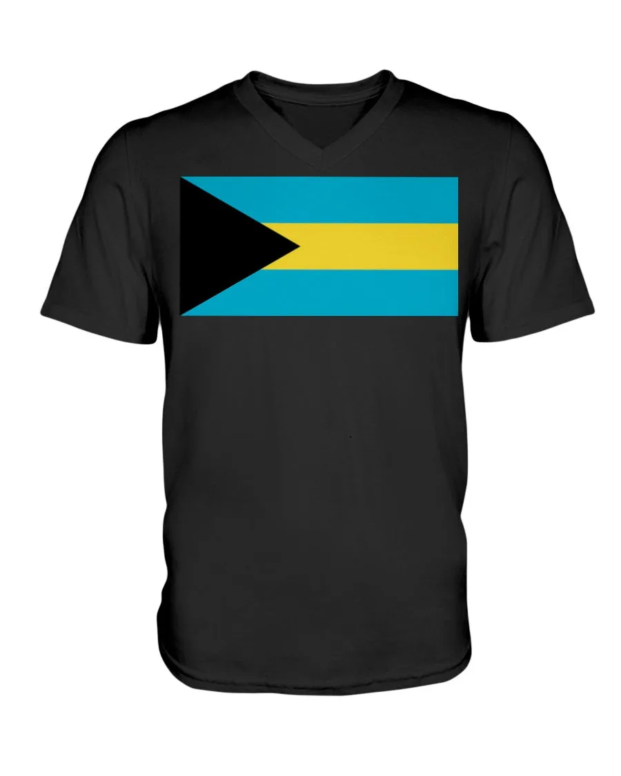 Bahamas Flag  V-Neck T-Shirt