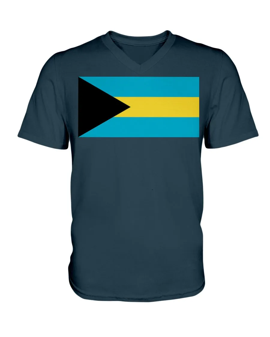 Bahamas Flag  V-Neck T-Shirt
