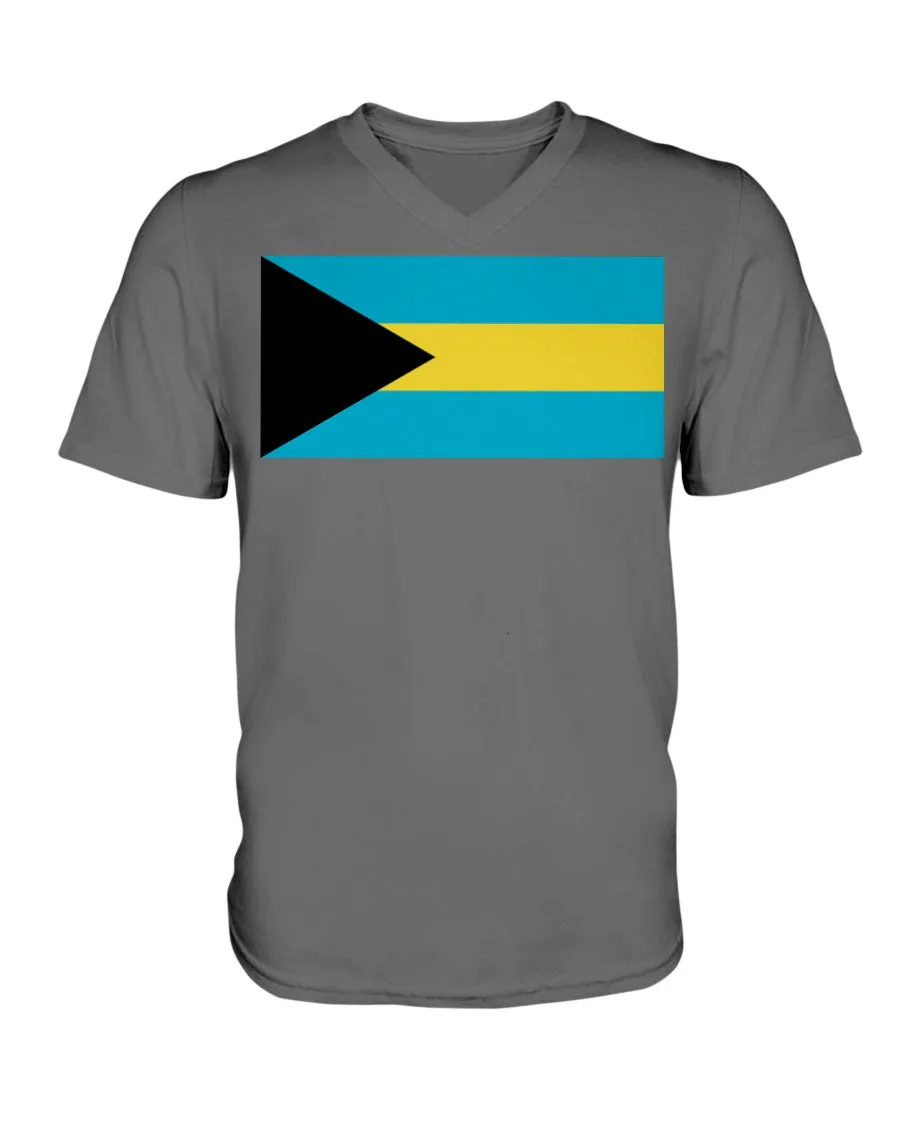 Bahamas Flag  V-Neck T-Shirt