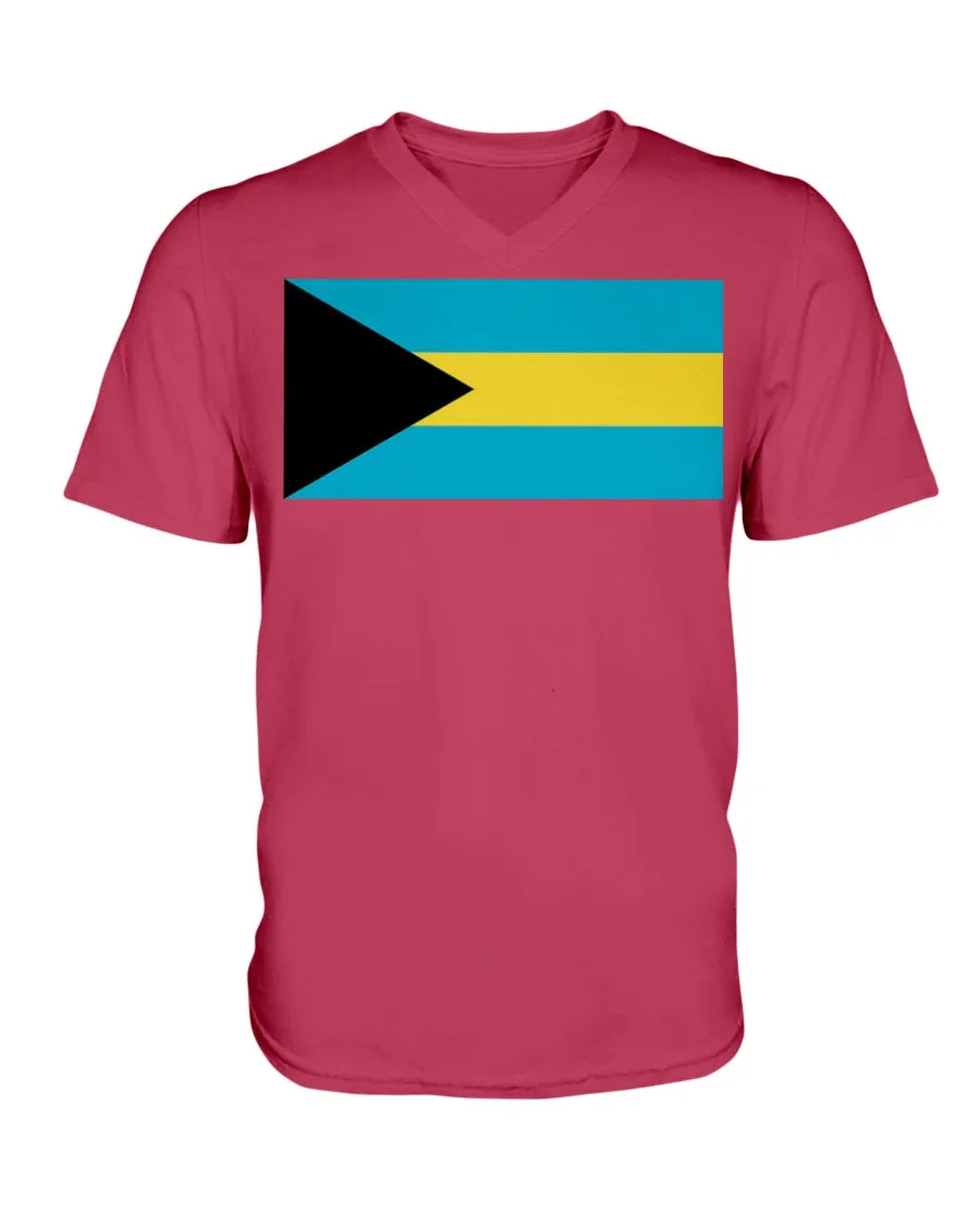 Bahamas Flag  V-Neck T-Shirt