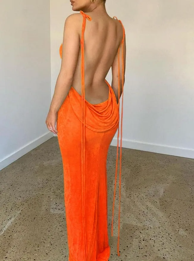 Bali Backless Maxi Long Dress