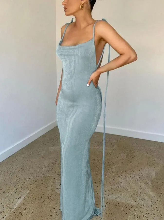 Bali Backless Maxi Long Dress