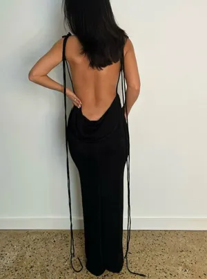 Bali Backless Maxi Long Dress