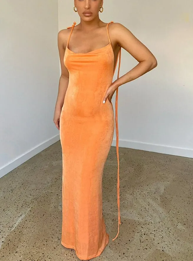 Bali Backless Maxi Long Dress
