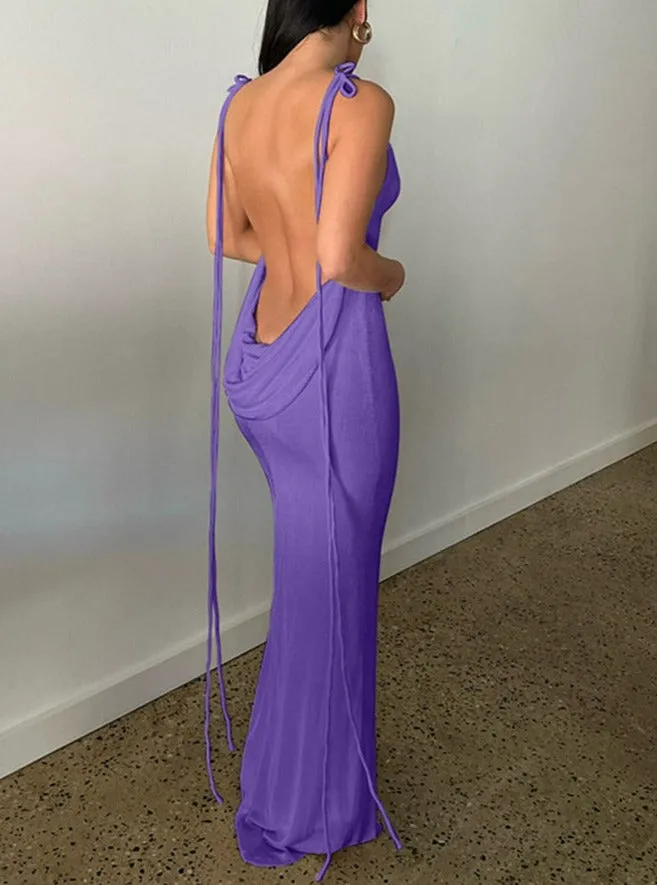 Bali Backless Maxi Long Dress