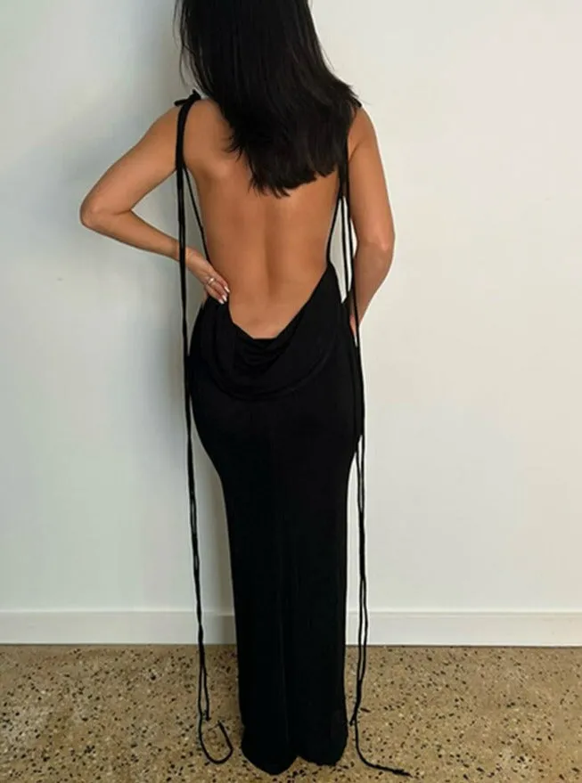 Bali Backless Maxi Long Dress