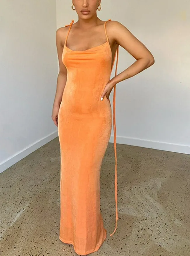 Bali Backless Maxi Long Dress