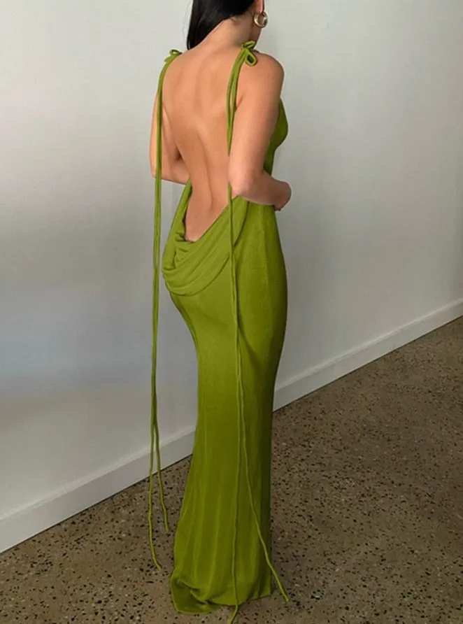 Bali Backless Maxi Long Dress