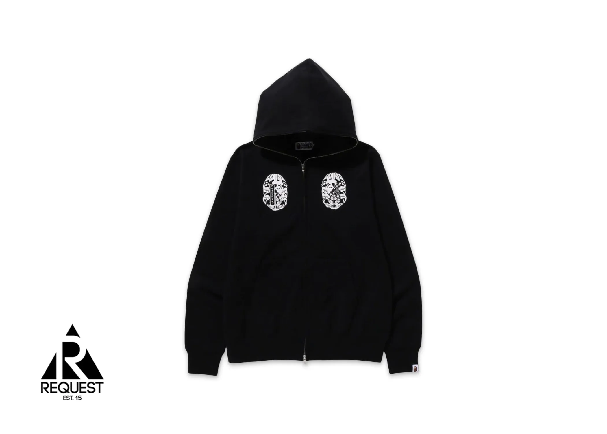 BAPE Japan Souvenir Zip Up Hoodie "Black"