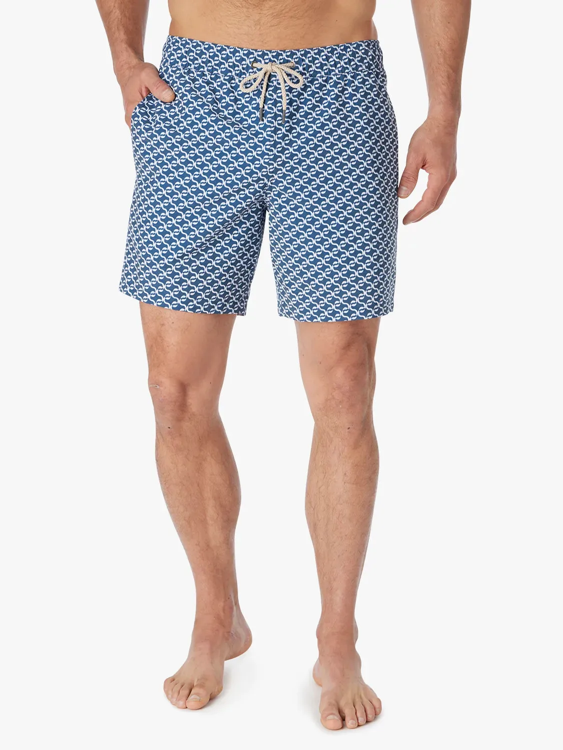 Bayberry Trunk | Navy Geo