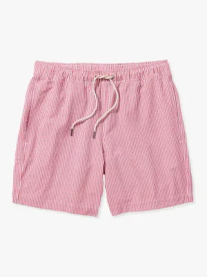 Bayberry Trunk | Red Seersucker