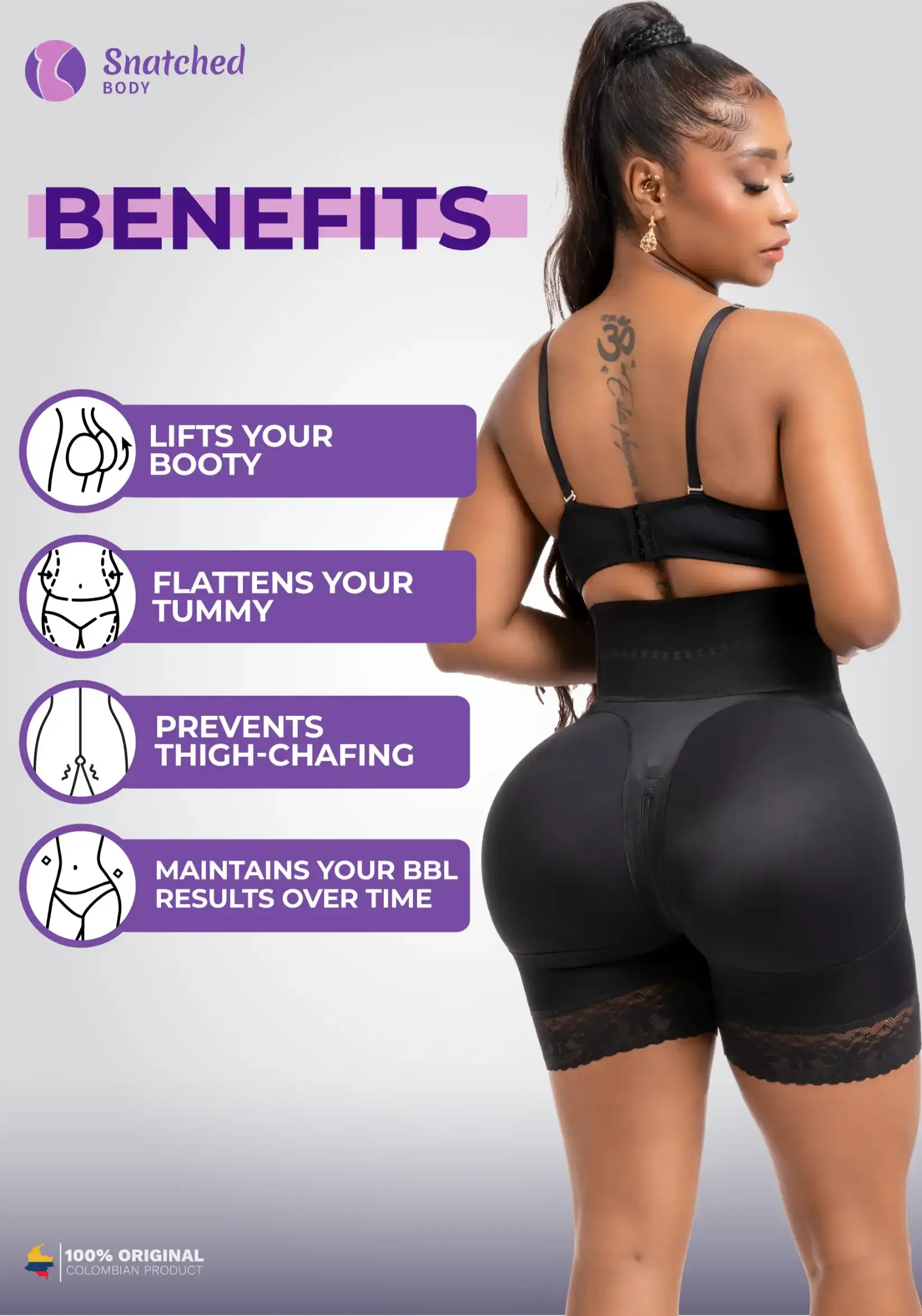 BBL Short | Stage 3 Fajas High-Waisted Post Surgery Compression Shorts