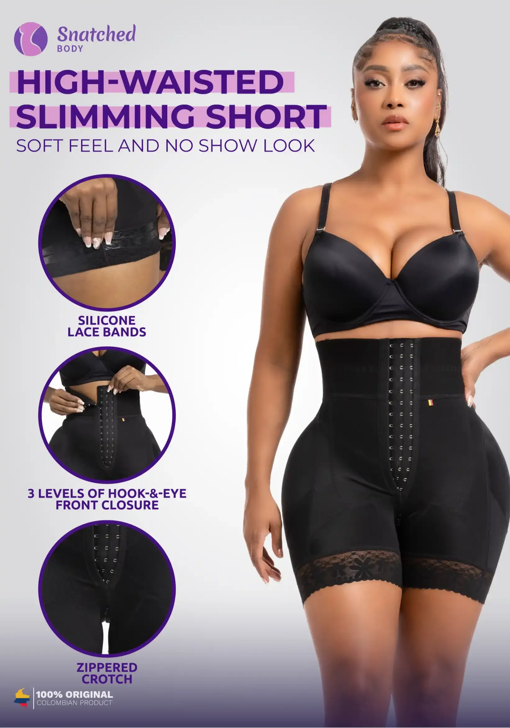 BBL Short | Stage 3 Fajas High-Waisted Post Surgery Compression Shorts