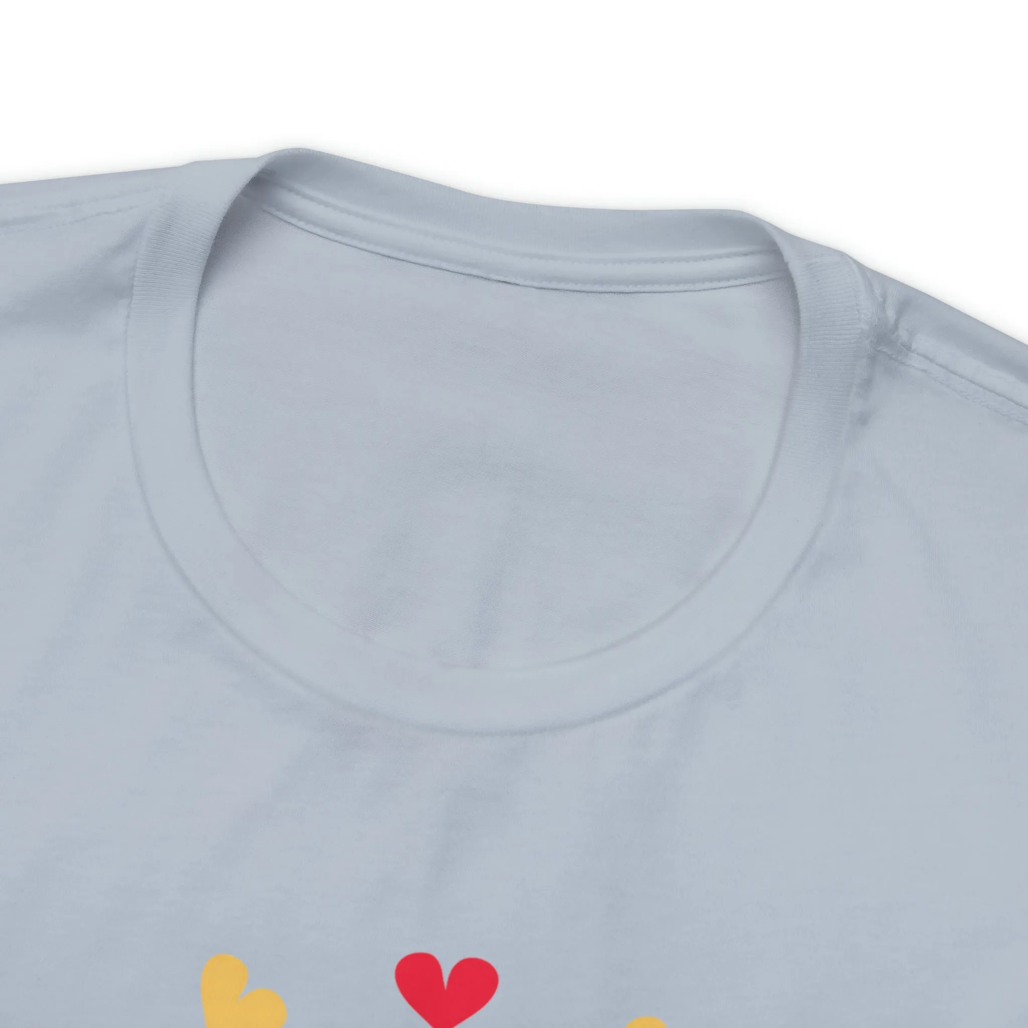 Be Mine Rainbow Happy Valentine's Day T-Shirt | Sweetheart Love Tee |  Bella Canvas 3001 Unisex |  I Love You Short Sleeve Tshirt