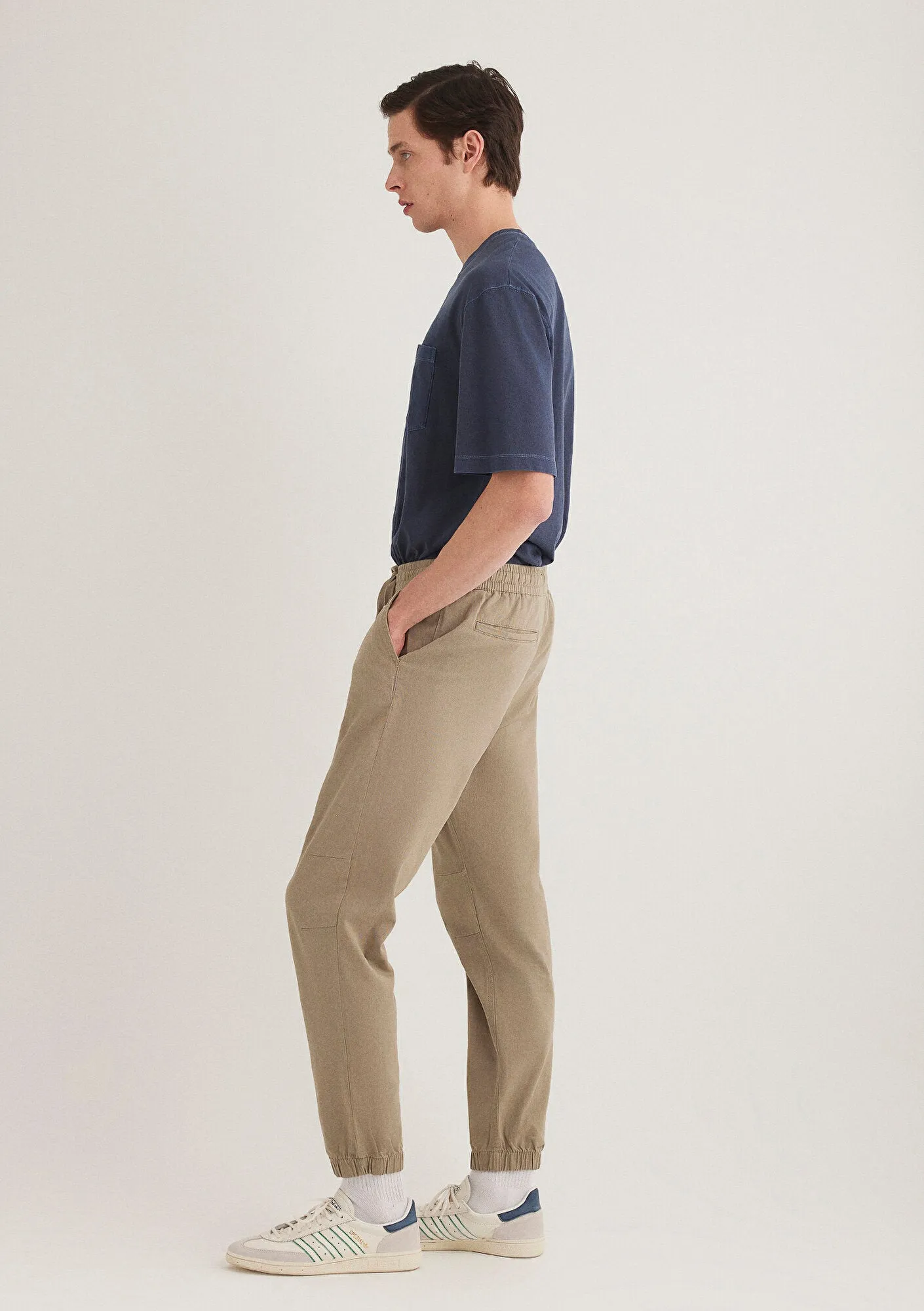 Beige Jogger Pants