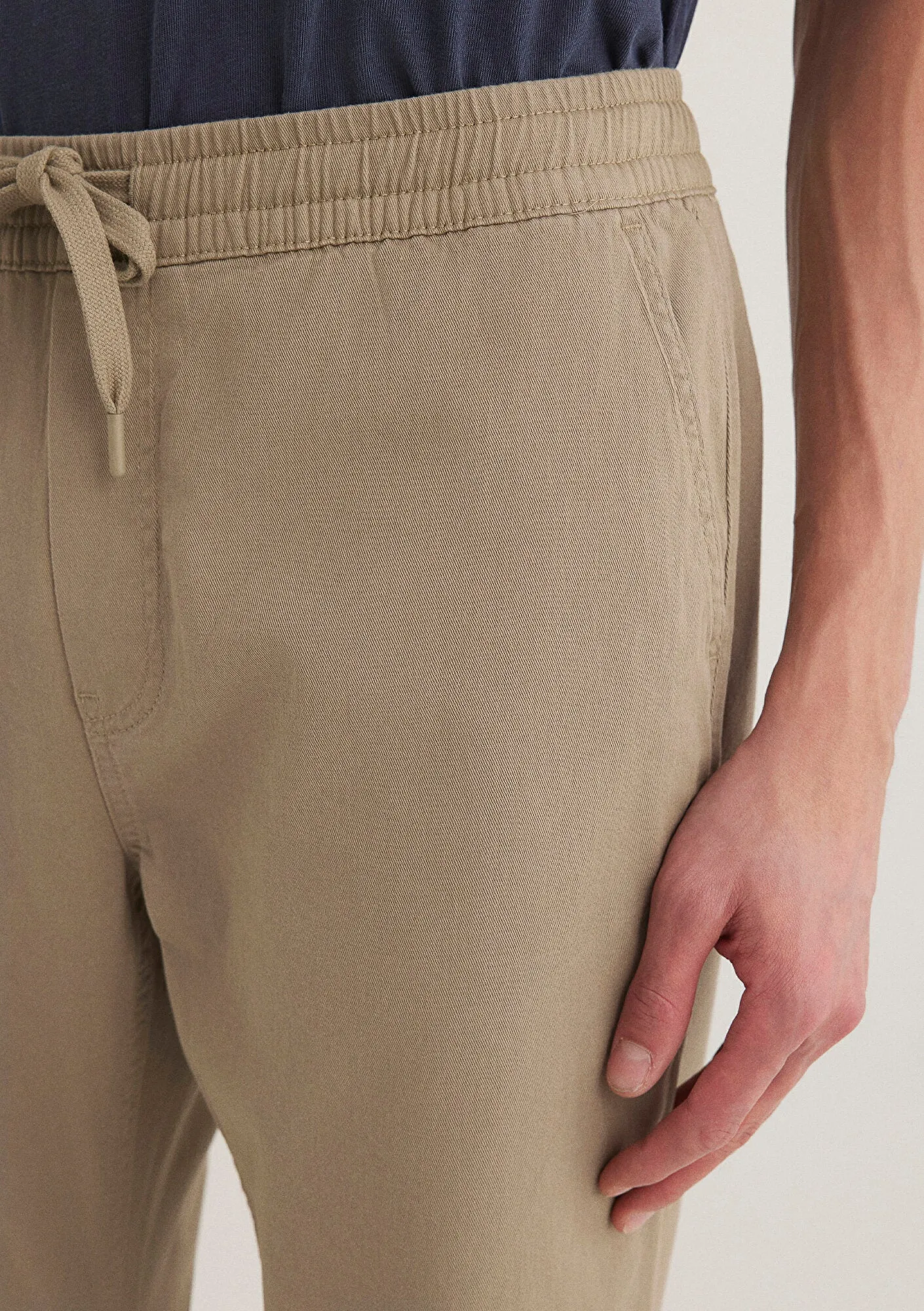 Beige Jogger Pants
