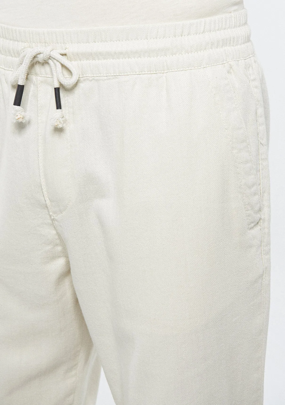 Beige Jogger Pants