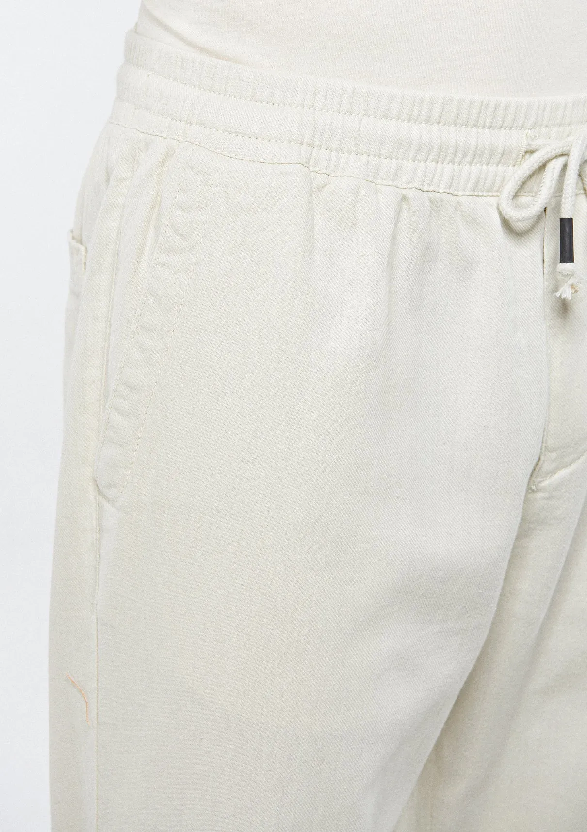 Beige Jogger Pants